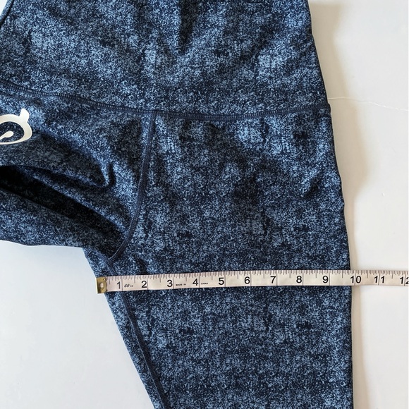 Peloton Cadence Blue Leggings Women’s Wide Waistband High rise Cropped Stretch - Picture 6 of 9